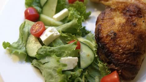 primer plano de una comida deliciosa