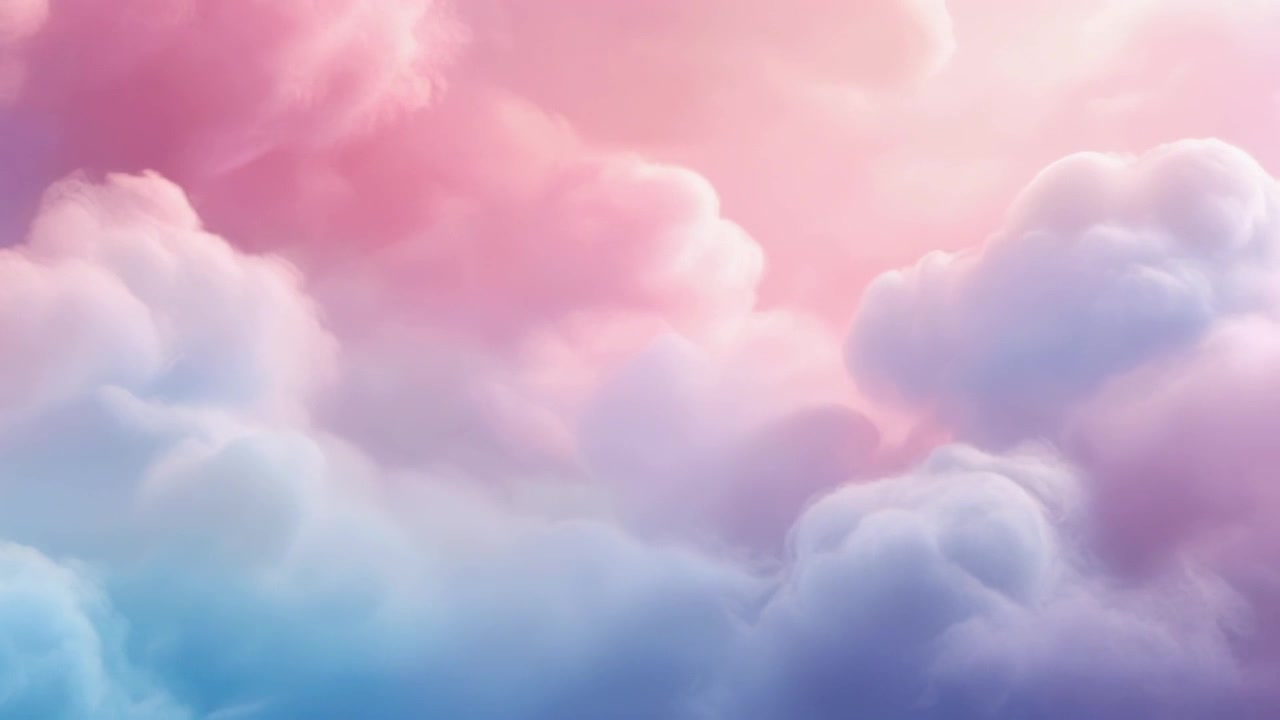 Soft Pastel Clouds Drifting in a Dreamy Sky