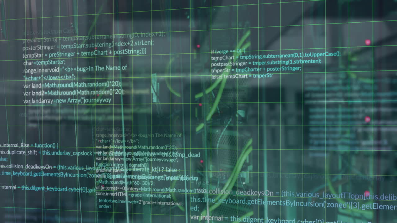 Animation of data processing over computer server