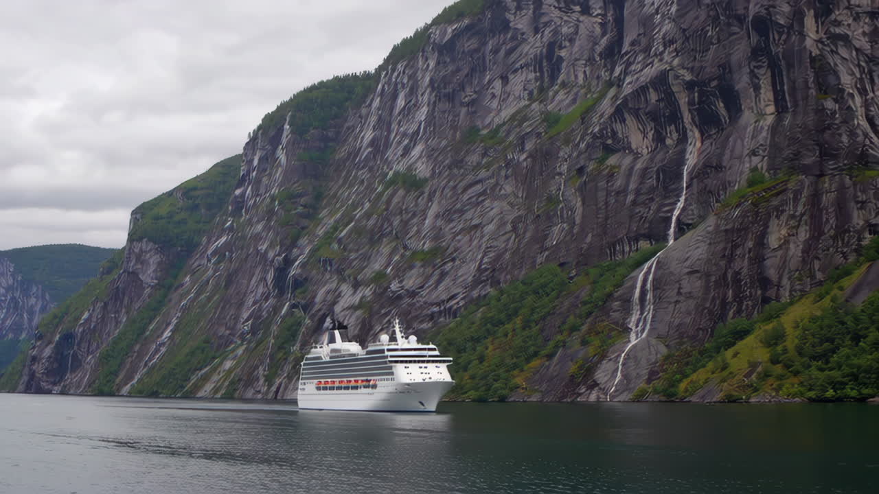 crucero en un fiordo noruego