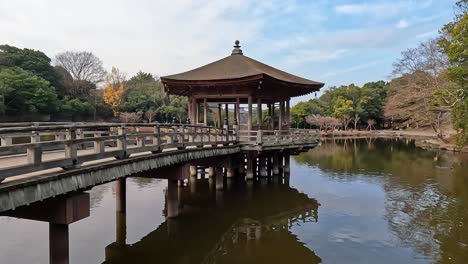 Herbst-In-Nara-Blick-Auf-Den-Ukimodo-Pavillon-Am-Takabatakecho-Teich-In-Japan