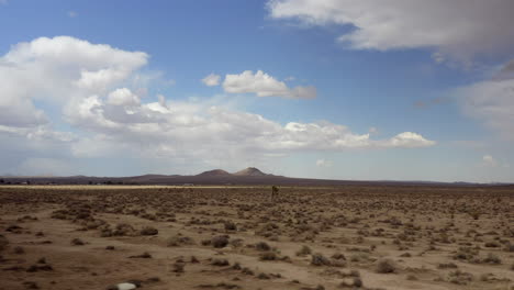 the mojave desert landscape and ancient geological features nature's most harsh climate - aerial parallax view