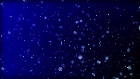 snow falling 4k