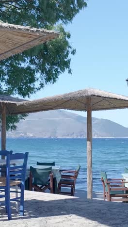 beach restaurant with sea view