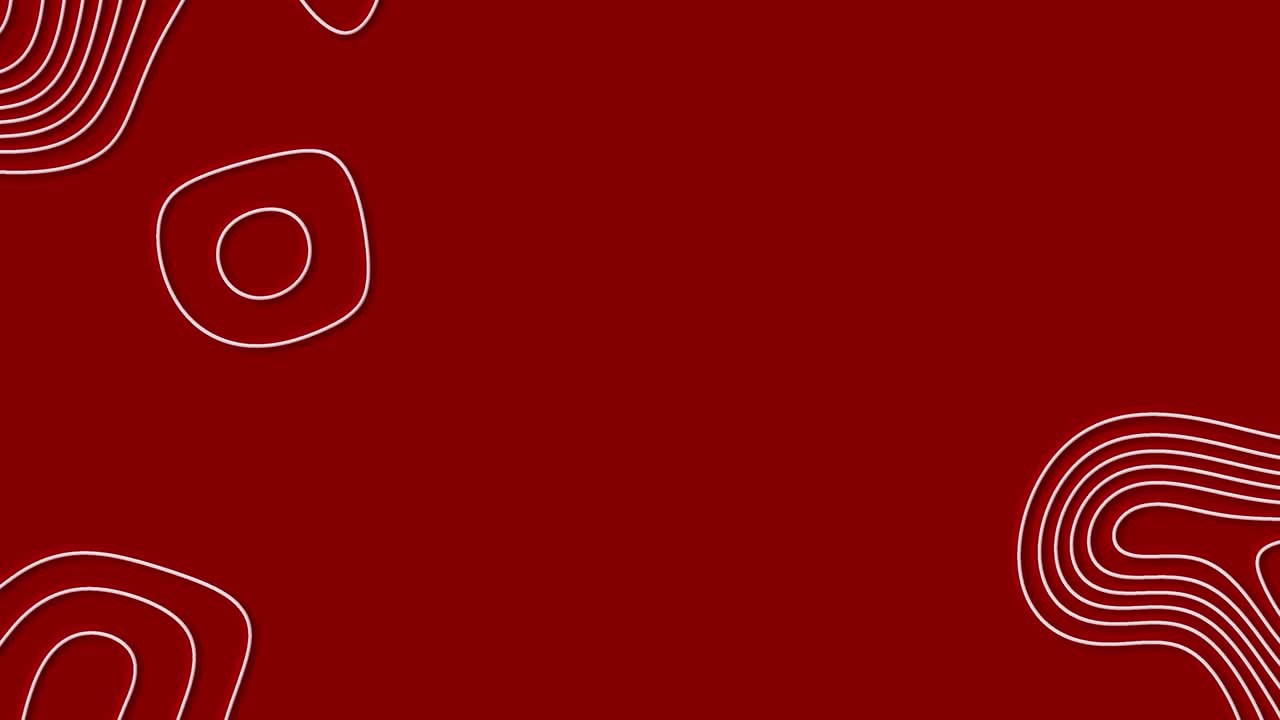 추상적인 애니메이션 토포그래픽 윤 지도