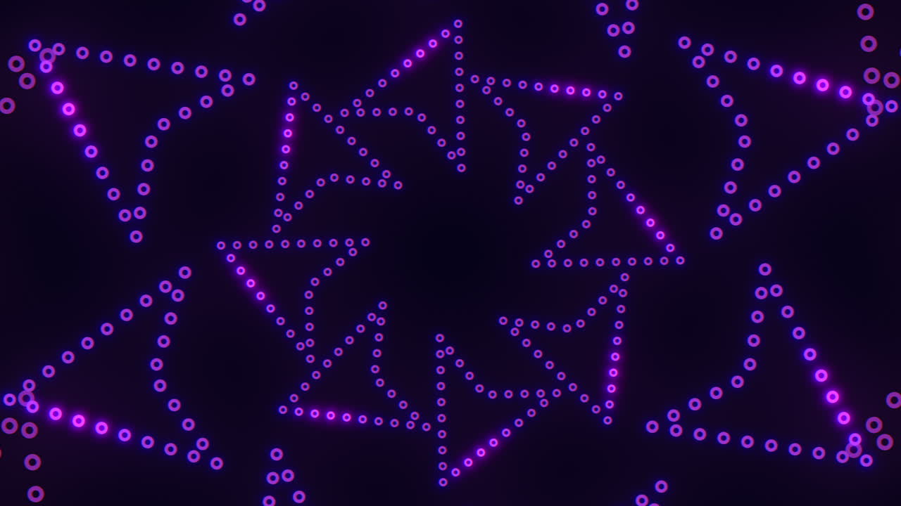 Purple symmetrical dot pattern in circular shape