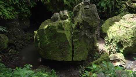 bali archeological site ancient stone carvings goa gajah temple ubud indonesia