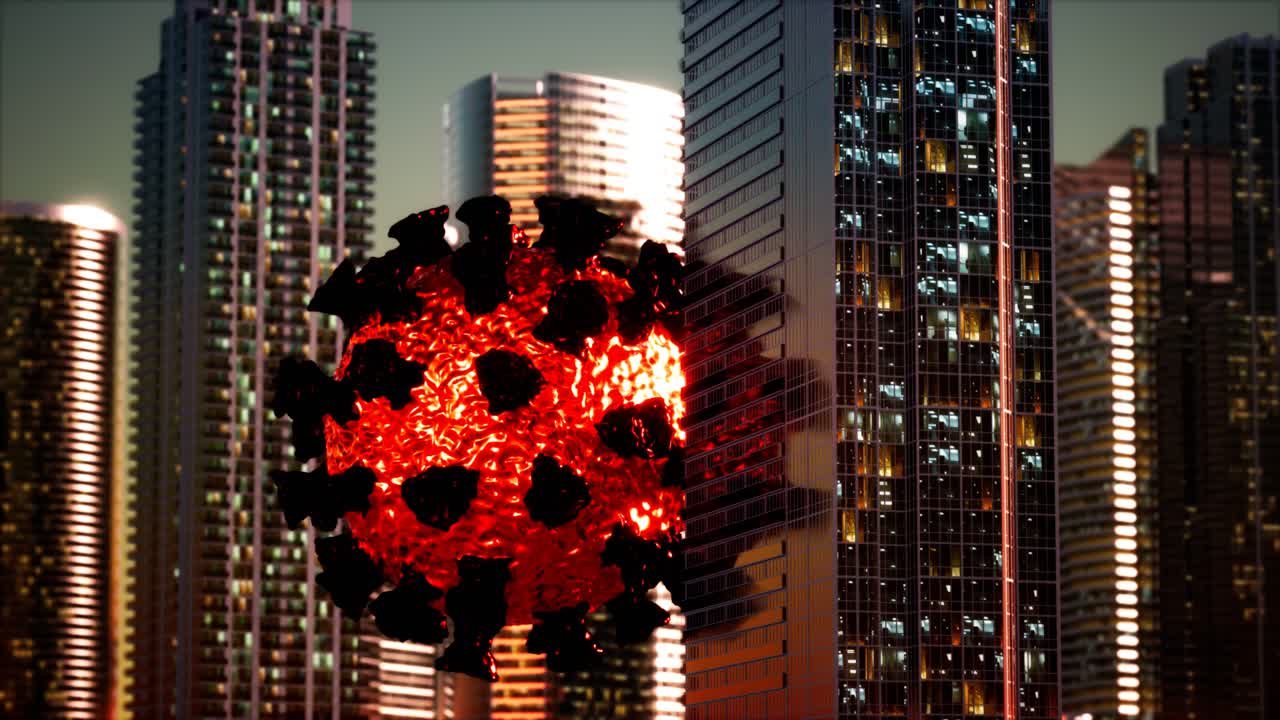 코로나바이러스 감염으로 인한 격리로 인한 빈 도시