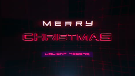 Merry-Christmas-on-computer-screen-with-glitch-effect