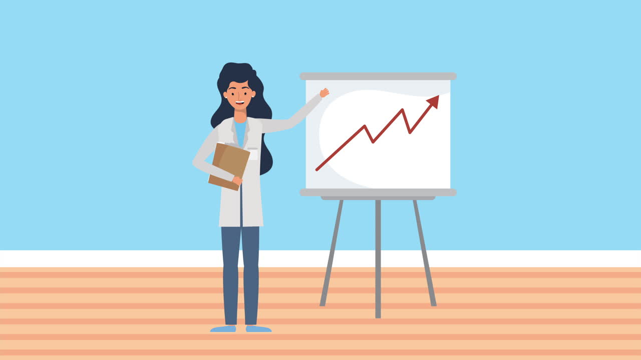 Doctor Giving a Presentation on Growth