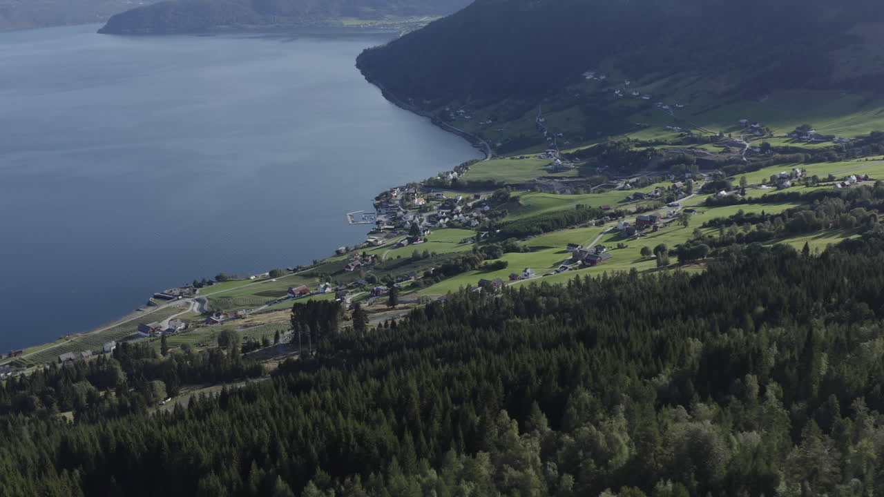 Norwegian Fjord Village Landscape