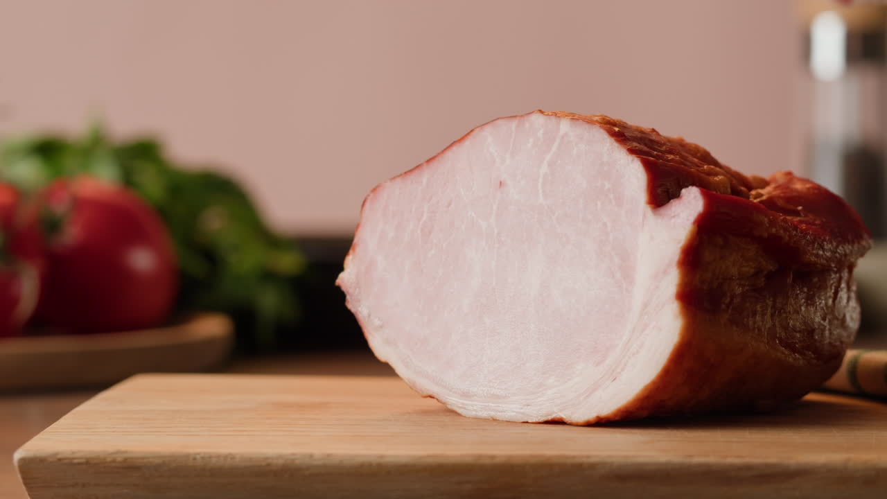 Preparing Sliced Ham