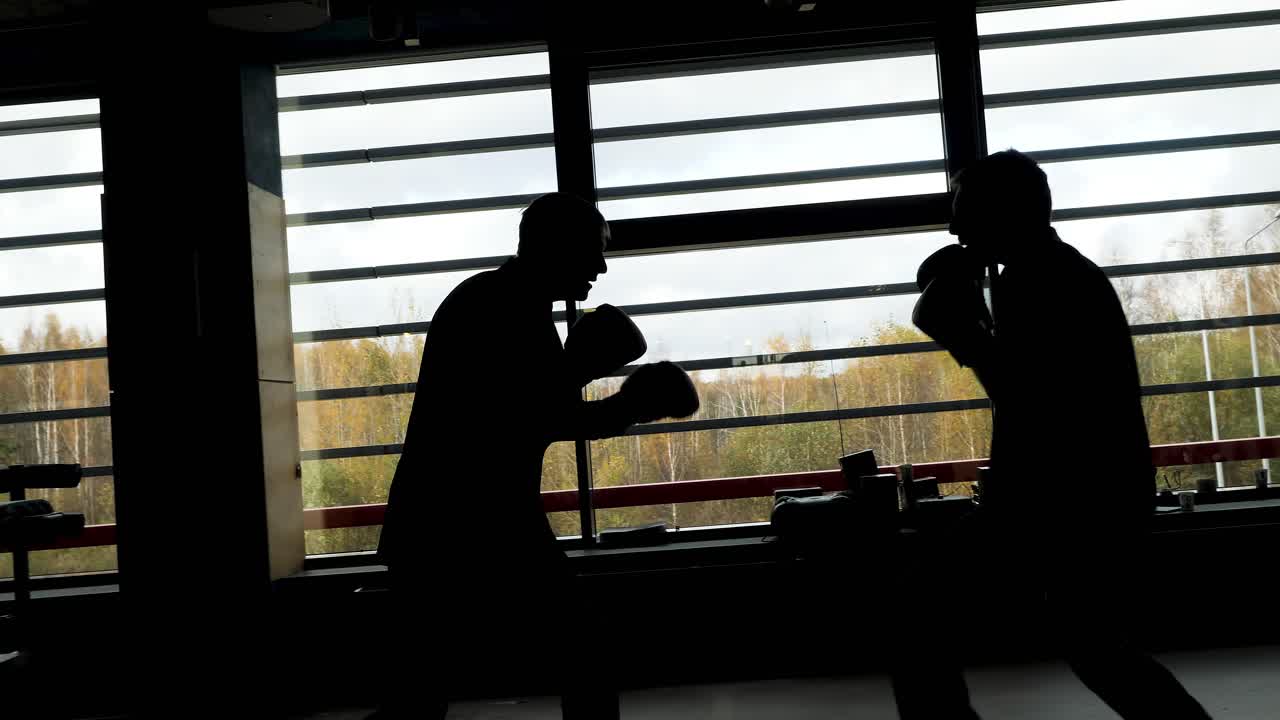 sesión de entrenamiento de boxeo