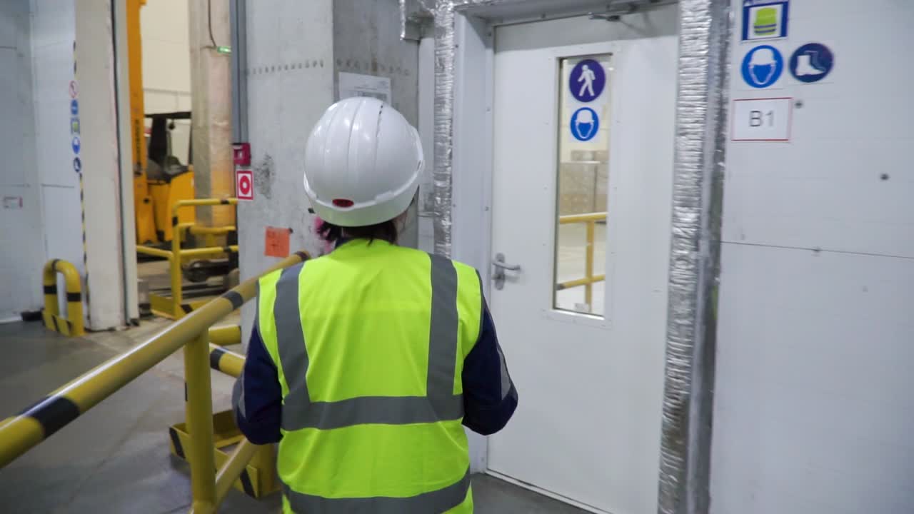 창고 의 공장 노동자