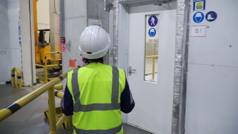 factory worker in a warehouse