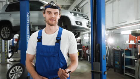 mechanic in the workshop