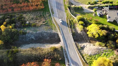 Driving-van-aerial-tracking