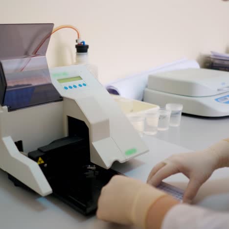 pharmaceutical laboratory with equipment
