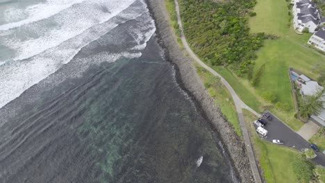 perfect waves - lennox heads - northern rivers region - nsw - australia - aerial shot