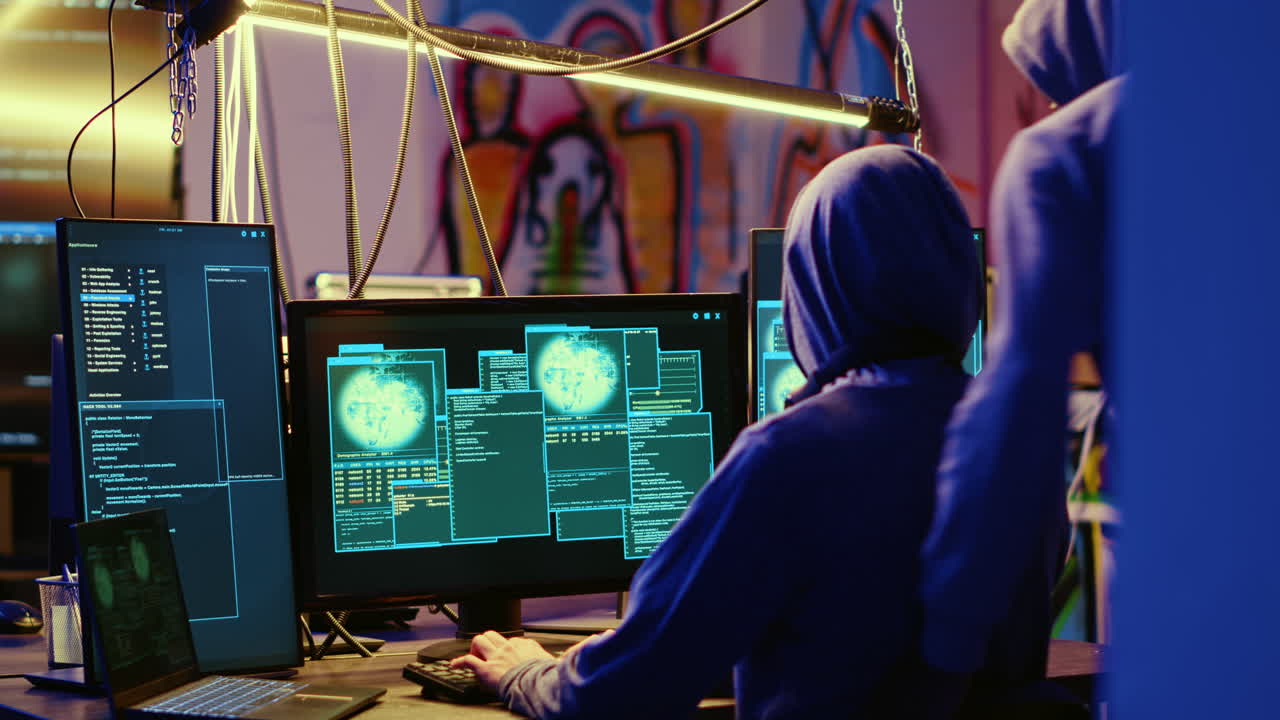 los hackers están felices después de sabotear computadoras.