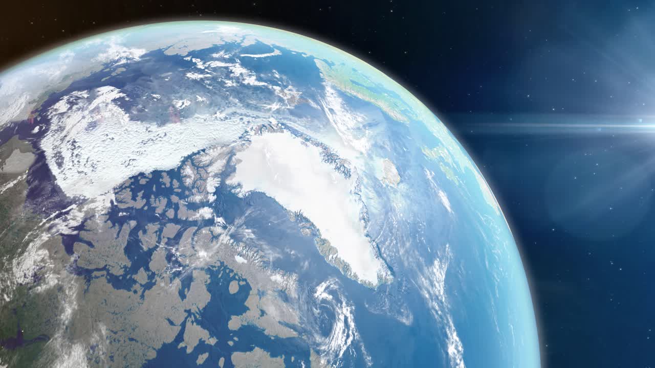 기후 변화와 지구 온난화로 인해 북극의 해빙이 감소하고 있습니다.