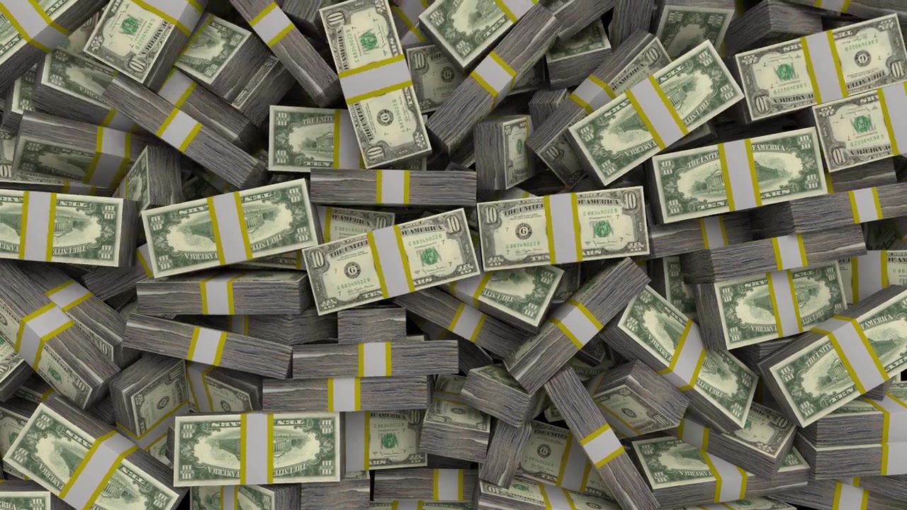 Pengestakke bundter overgang dollars finansiel gevinst USA amerikansk valuta