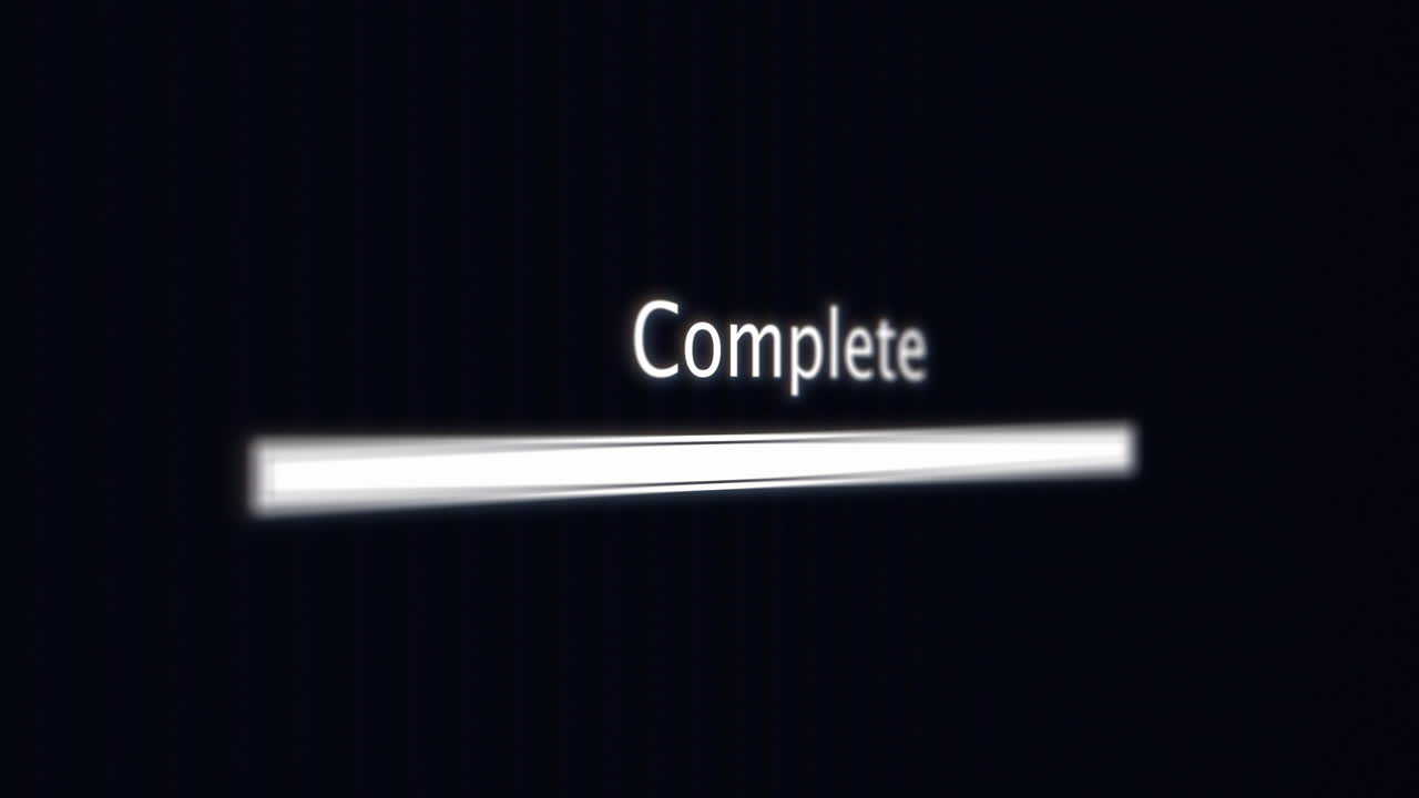 컴퓨터 화면에 진행률 표시줄 로드