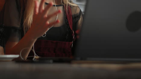 smart woman using smart phone and laptop, social media life style of new generation for living, internet of things conceptual