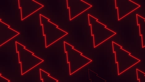 a visually striking pattern created with red neon lights in a triangular formation, suitable for digital backgrounds or modern graphic designs