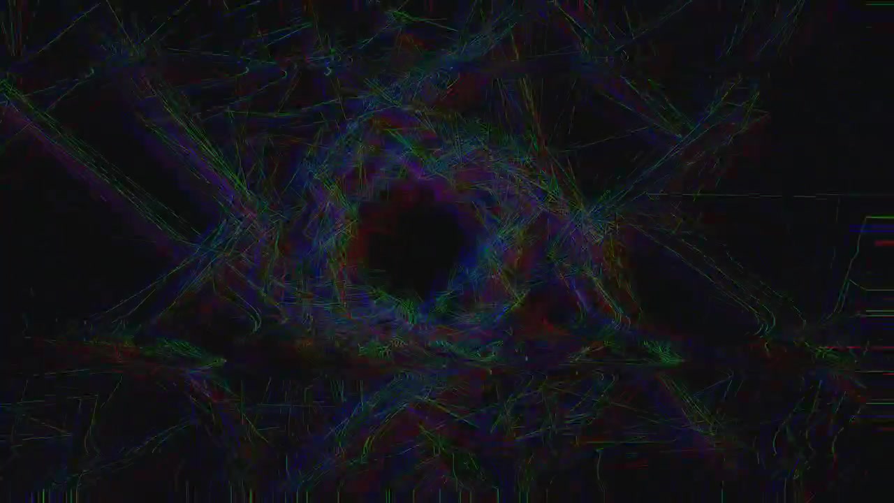 Bright colors swirl together to form an abstract design. The pattern features overlapping lines in blue, green, and red colors creating a dynamic visual effect