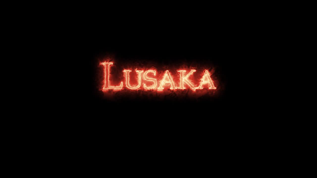 lusaka escrito con fuego. bucle