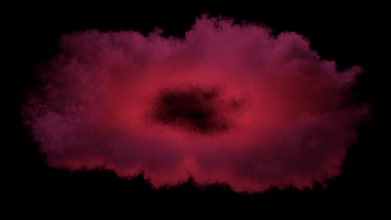 Colored smoke from rocket launch / lift off smoke / shockwave smoke.