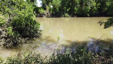 Este-Es-Un-Video-Del-Río-Elm-Fork-Trinity-Inundado-Después-De-Una-Tormenta