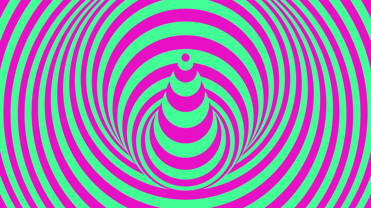 vórtice espiral líneas dinámicas azules y amarillas que crean un patrón circular hipnotizante