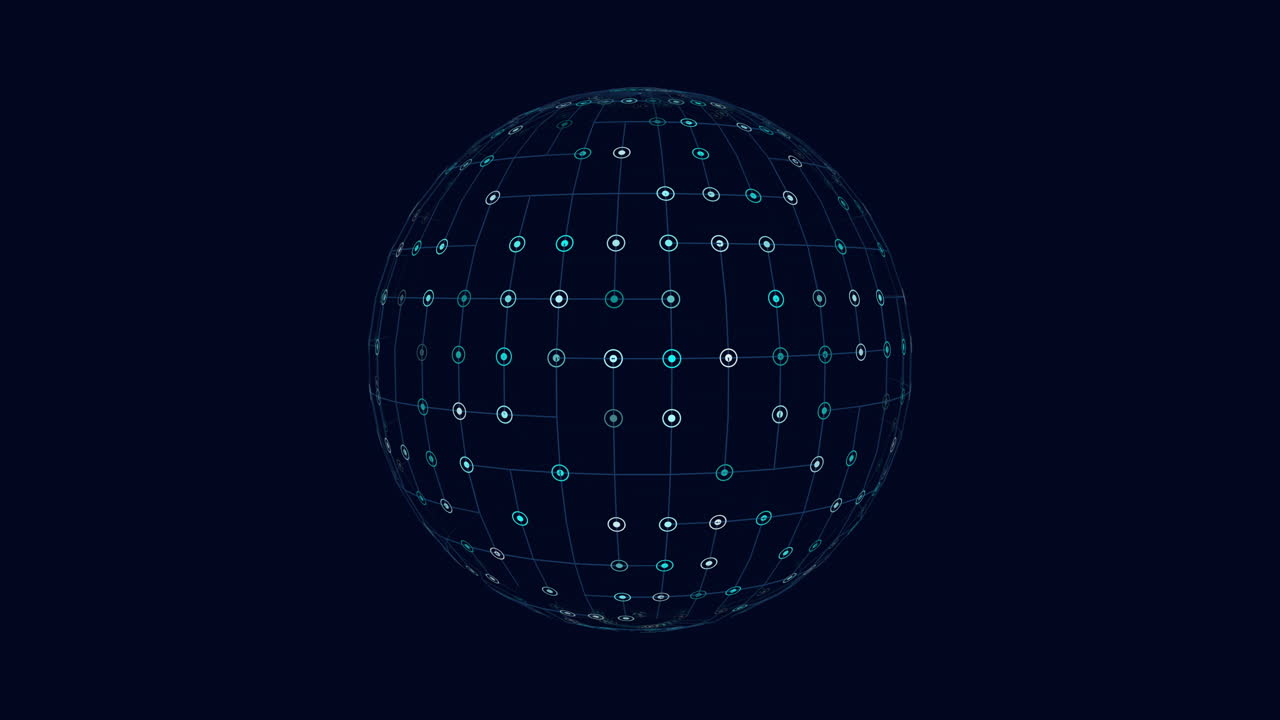 Spherical grid 3d representation with unique design