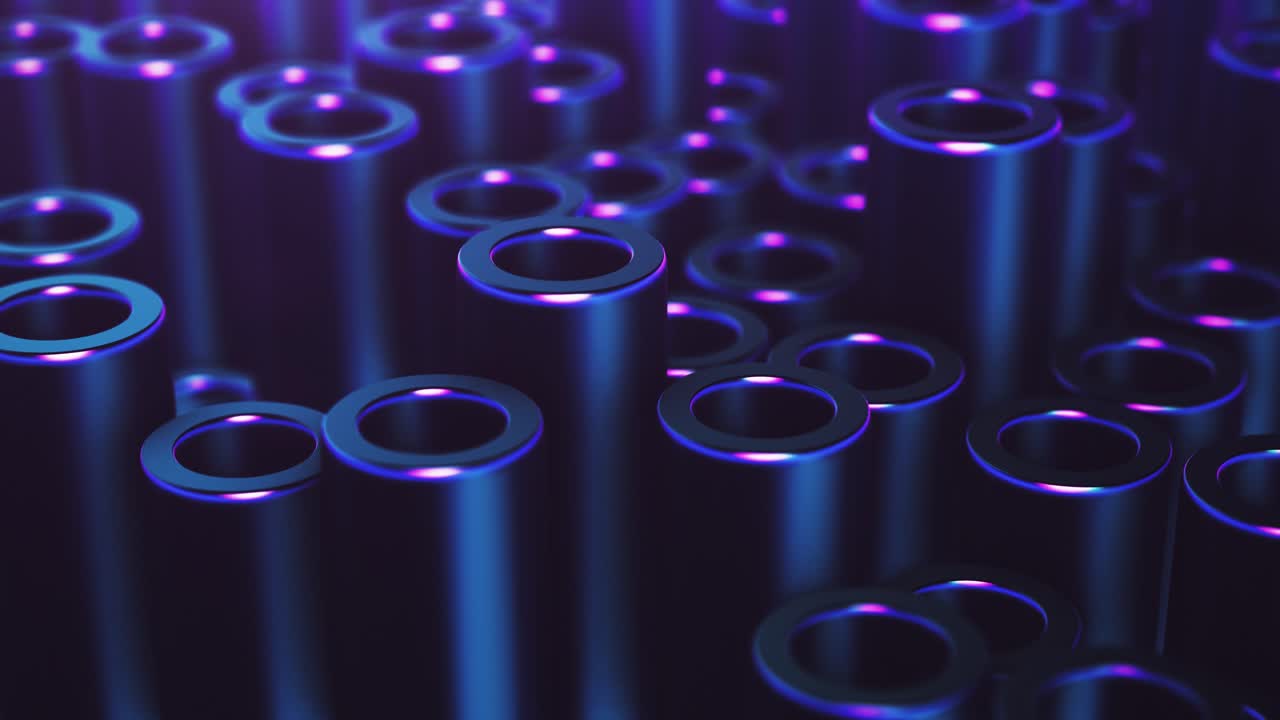 bucle abstracto campo violeta azul de los tubos