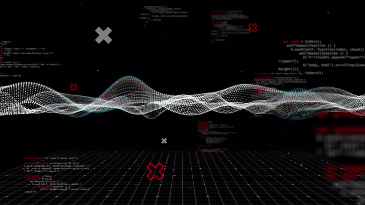 animación del procesamiento de datos sobre los marcadores