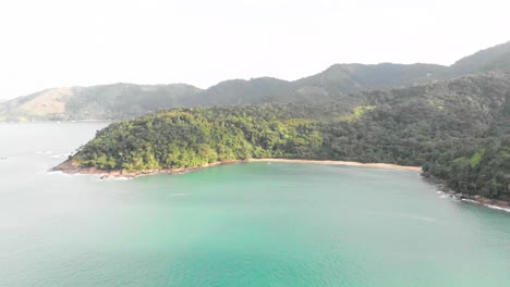 Ubatuba,-Praia-do-Costa-beach-aerial-4k-drone-footage