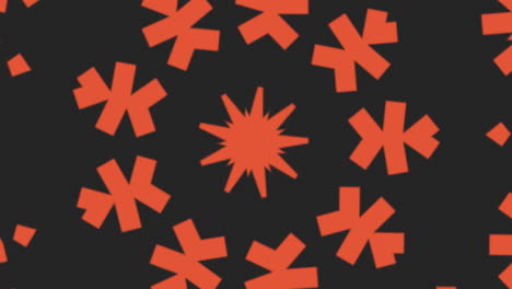 orange circles pattern illusion on black gradient