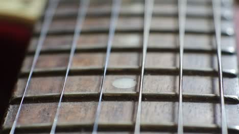 guitar pegs on a six-string guitar