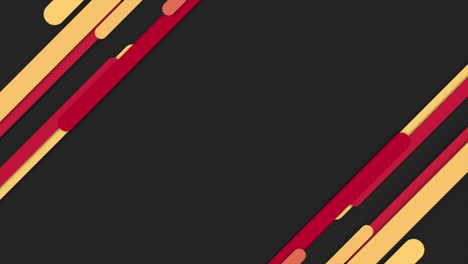 motion intro geometric yellow and red lines abstract background