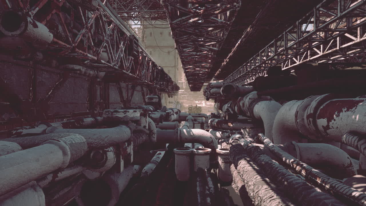 válvulas de tuberías de petróleo y gas muy viejas