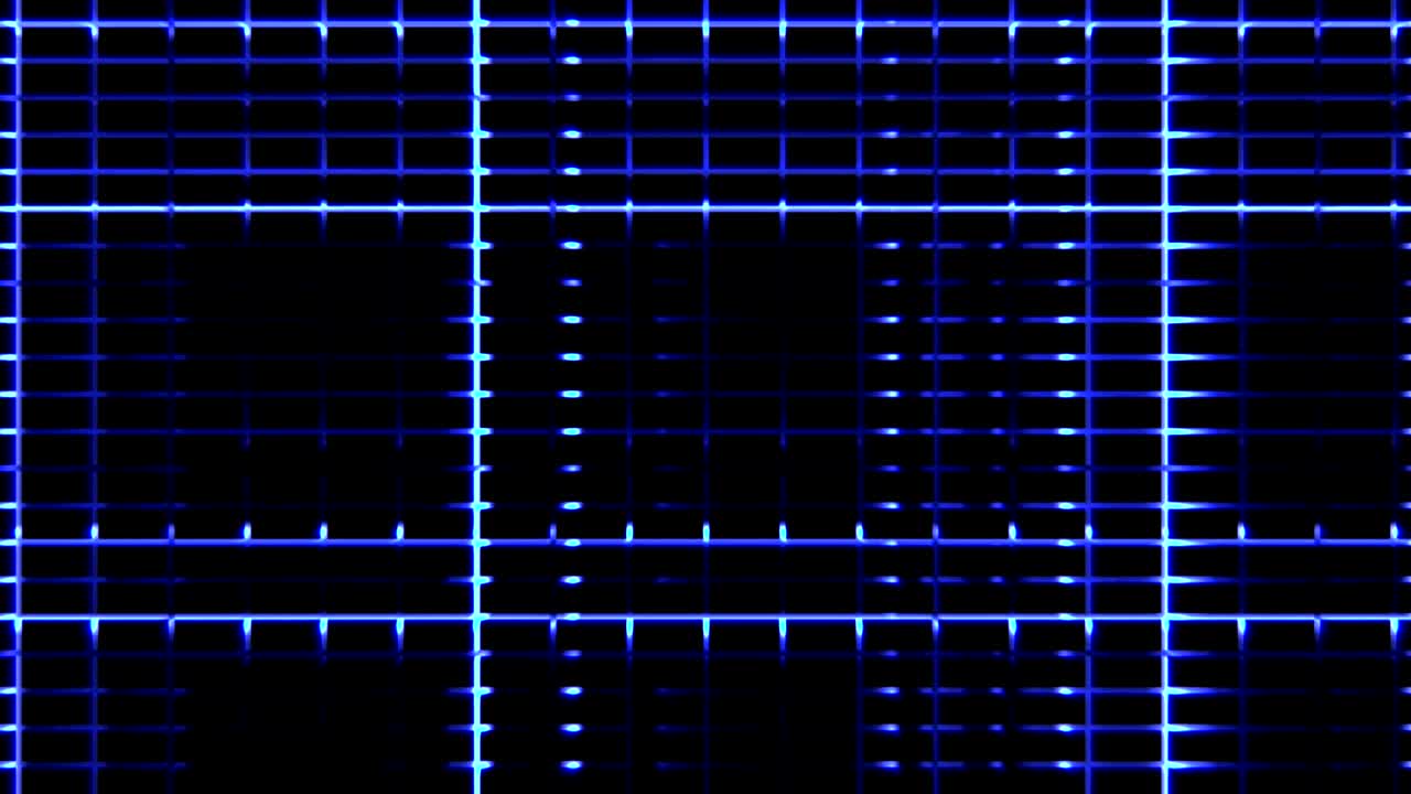 추상적인 디지털 수직 및 수평 전기 파란 선 배경 움직임, 원활한 루프 준비 애니메이션