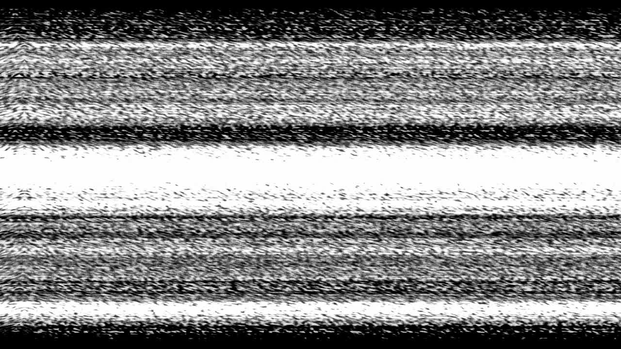 VHS video noise, analog television.