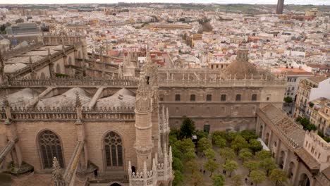 aerial view of the seville skyline