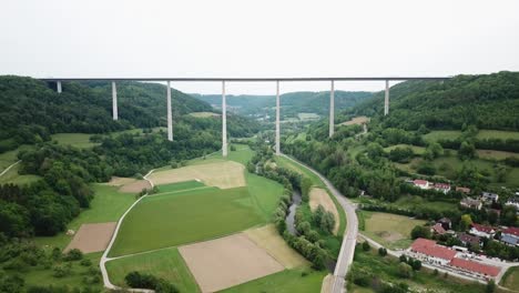 panoramic view of kocher viaduct and river