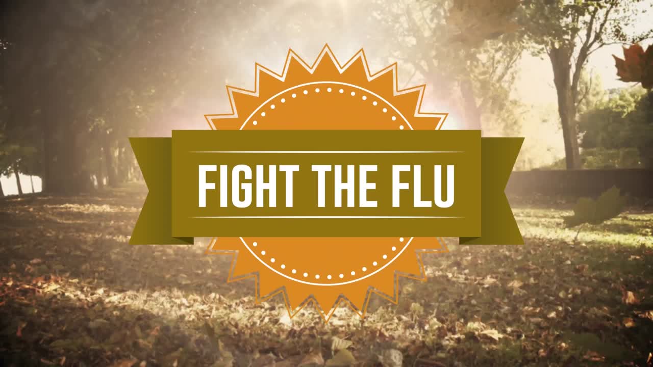 흡연 텍스트와 가을 잎 싸움 4k