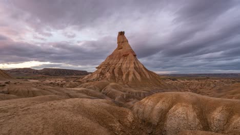 bardenas reales desert castildetierra timelapse in spain