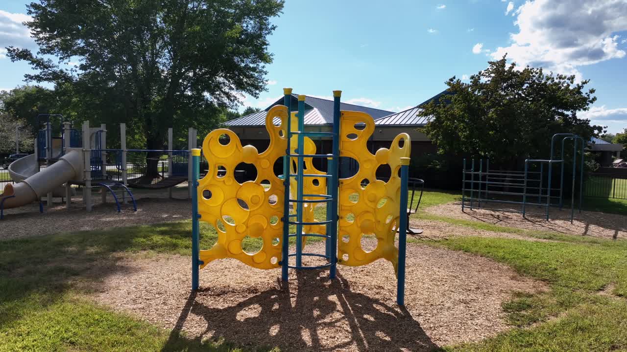 Playground Climbing Structure in a Park