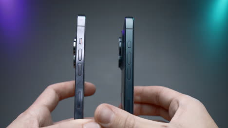 comparación de dos iphones